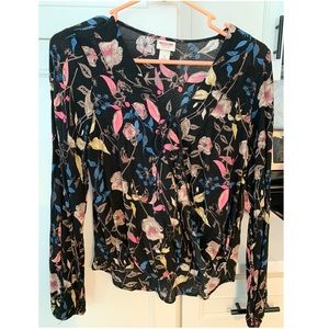 Floral print top